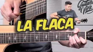 Cómo tocar LA FLACA en Acústico Arpegios y acordes GUITARRA ACÚSTICA - Jarabe de Palo | Guitarraviva