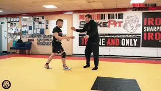 Try this counter from a duck under....standing elbow!! #wrestling #catchwresting #snakepit