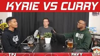Whos Better Kyrie Irving vs Steph Curry (feat. @BBALLBREAKDOWN) | Hoops & Brews