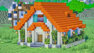 Minecraft: How to Build a Wooden House | Easy Survival House Tutorial #4 - Interior in Description!