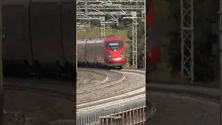 Train in Italy - Frecciarossa 1000 High speed train at 250 Km/h