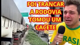 BOLSONARISTA APANHA AO TRANCAR A RODOVIA - EMBOLADA