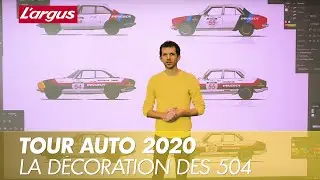 Pr&eacute;paration au Tour Auto 2020 : atelier d&eacute;coration des Peugeot 504 avec Gilles Vidal