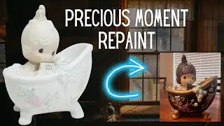 Precious Moments Repaint Speedpaint. Goth Theme.