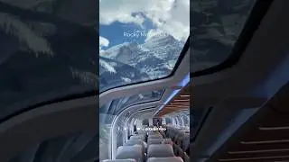 train ride through Canada's rocky mountain 🏔️ | orbitrieo | @Orbitrieo #rockymountains #orbitrieo