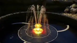 AISITIN Solar Fountain Pump 6,5W / LED lights / 3000mAh battery - Soraga di Fassa - Trentino