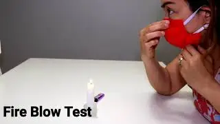 Home Testing Done: Fire Blow Test on our Face Masks