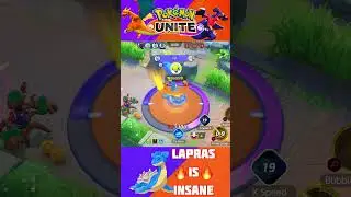 LAPRAS INSANE 1VS4 CLUTCH IN MASTER RANK!!! #shortsfeed #pokemonunite #lapras #clips #shorts