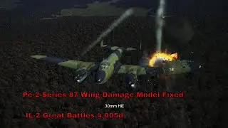 Pe-2 Series 87 Wing Damage Model Test | IL-2 Great Battles WWII Gameplay | 1440p
