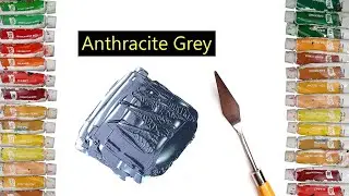 How To Make Anthracite Grey Color - Mixing Acrylic Colors
