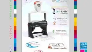 Trodat Rubber Stamp Multi Colour Impression