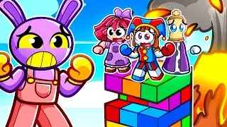 Jax CAIU no JENGA do Roblox! | Circo Digital