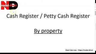 Manage petty cash / cash register (Any property business)