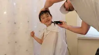 YAMA GETS A COOL HAIR CUT BY DADDY