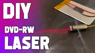 Convert an old DVD drive into a 250mW burning laser! (DIY project)