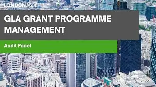 GLA grant programme management &ndash; Audit Panel