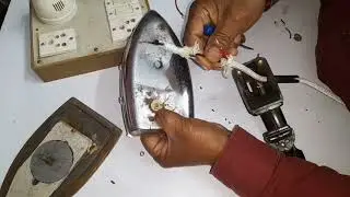 Simple electric iron repair how to change the press element