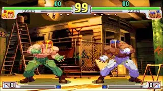 Alex vs Alex Mirror Match! Street Fighter III CPU vs CPU