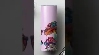 Mushroom Tumbler with Lid and Straw Mushroom Lovers Gift Personalized Tumbler with Straw Mothers Day