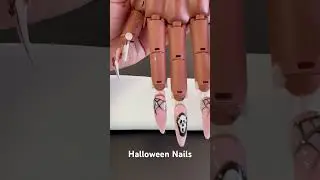 Halloween nails #screamnails #nail #spidynails#halloweennails