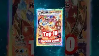 Top 10 EXPENSIVE Flareon Pokemon Cards 🔥 #shorts #top10 #pokemon #flareon
