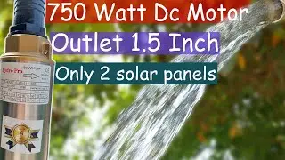 1HP Solar Submersible Water Pump 1.5 Inch Pani Sirf 2 Solar panel par