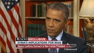 Obama: diplomatic efforts with Syria could offer lesson to Iran