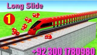 Train Animal Fountain Crossing |Long Slide