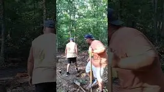 Shovel Foot! #funny #shovel #ouch