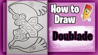 How To Draw Doublade From Pokemon Gen 6 Step By Step Drawing