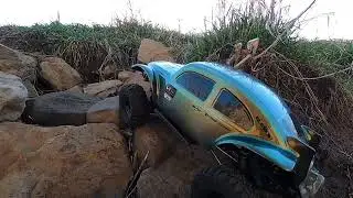 1/10 Element RC VW Bug Rock Crawling - Scarab