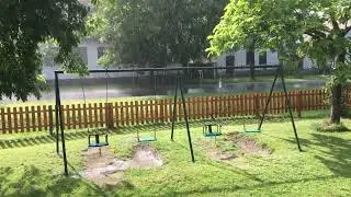 10 Hours of Backyard Peace and Bliss: Relax Swing Set with Rain, Thunder, and Birds Chirping