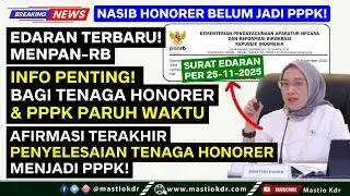 Resmi! Menpan-RB Terbitkan Edaran Baru Bagi Tenaga Honorer yang BELUM JADI PPPK Paruh Waktu 2025!