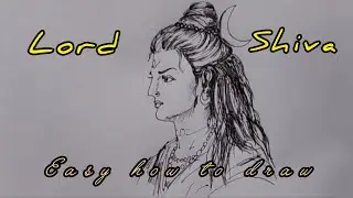 How to Draw Lord Shiva Easy | how to draw lord shiva face easy | drawing | art | Nagranjan | sketch 
