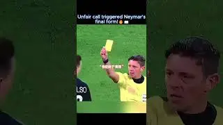 This ref really crossed the line 😤Neymar replied with textbook-level footwork ⚽📚