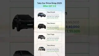 Tata Cars Price Drop 2025 🚗 | GST 2.0 Update | Tata Motors New Car Price September 2025