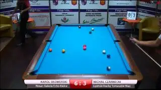 Polska LIga Bilardowa 2013 - K.Skowerski  - M.Czarnecki