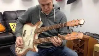 (SOLD) Vintage Original 1960 Danelectro Double Neck Guitar Bass