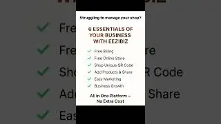 Struggling to Manage Your Shop? | Free Billing & Online Store with Eezibiz 🚀