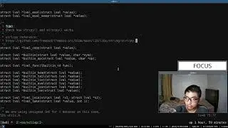 Study with me: learn C programming language by building our own lisp (Part 124)