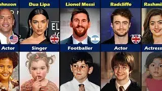 Famous Celebrities As Kids| Celebrities| Famous People |Celebrities When They Were Kids | Amo Data |