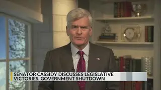 Senator Cassidy talks possibility of partial government shutdown, 2026 campaign