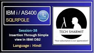 Insertion through simple view  in  db2 | SQLRPGLE | ibmi training | sqlrpgle as400 | db2 | db2 views