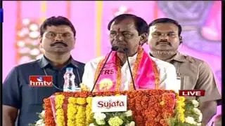 CM KCR Excellent Speech at TRS Pragathi Nivedana Sabha | Warangal | HMTV
