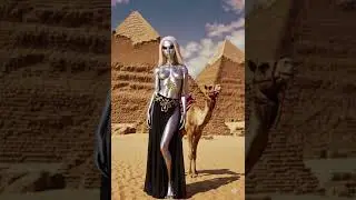 Beautiful Alien on Sahara desert at #egypt