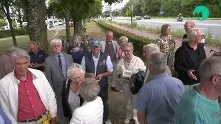 Onthulling straatnaambord voor verzetsheld in WO II I Omroep Meierij