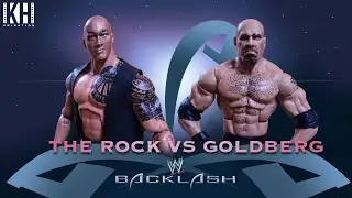 BACKLASH - THE ROCK VS GOLDBERG (WWE STOP MOTION)