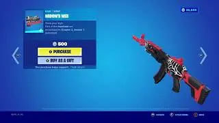 *SUPER RARE* ANIMATED WIDOW'S WEB WRAP BACK IN FORTNITE!! (600+ DAYS OLD) 🕸