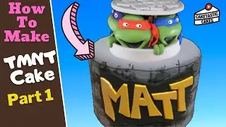 Teenage Mutant Ninja Turtle Cake (Part 1) TMNT Dummy Cake Tutorial - Cake Decorating Video