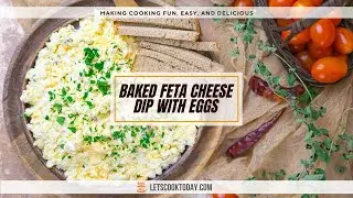 Baked Feta Cheese Dip with Eggs